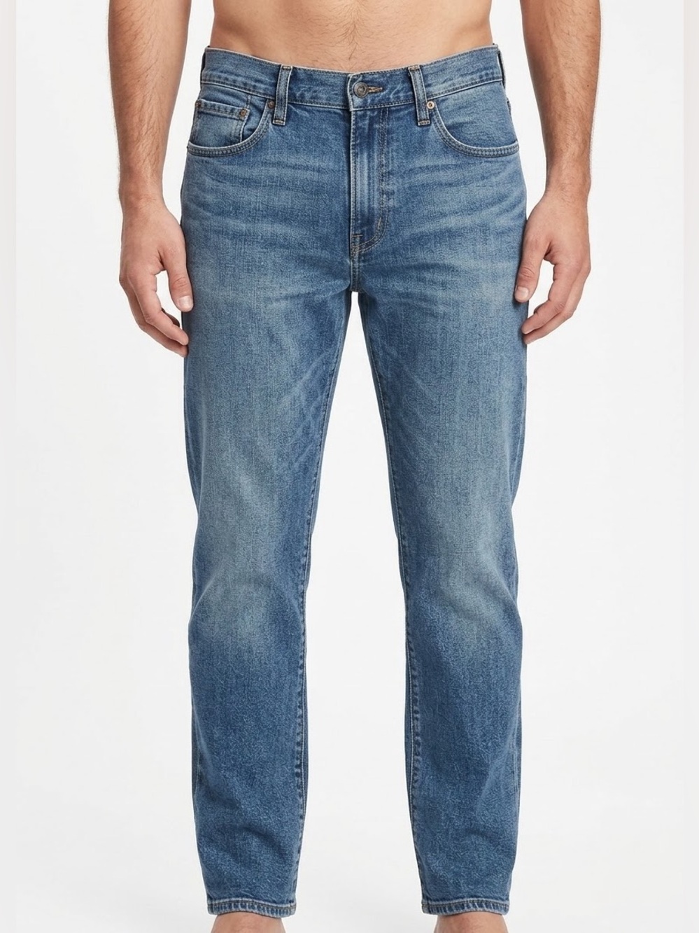 Gap Denim Straight Jeans Men’s 31x30 Medium Wash 100% Cotton Rigid